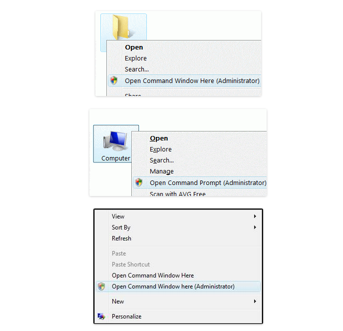Open Command Prompt here
