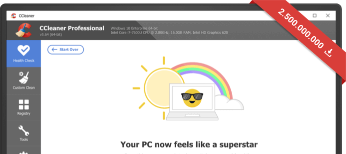 برنامج CCleaner لـ تنظيف الهارد ديسك