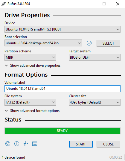 Rufus لعمل usb قابل للإقلاع