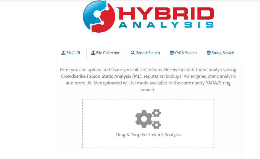 Hybrid Analysis فحص الفيروسات اونلاين
