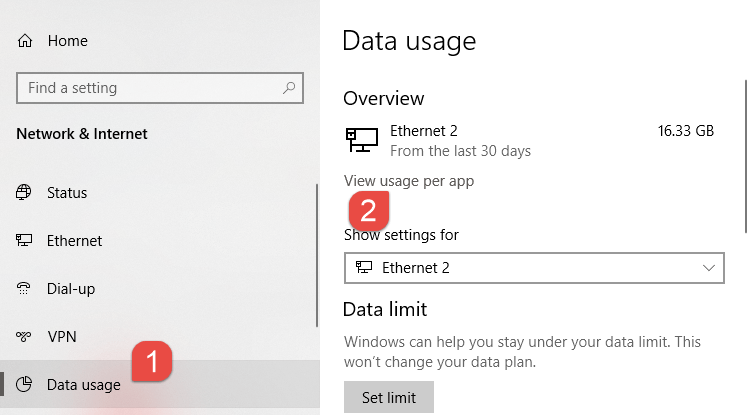 Network Data Usage Network Data Usage معرفة تفاصيل استهلاك الانترنت خلال 30 يوم