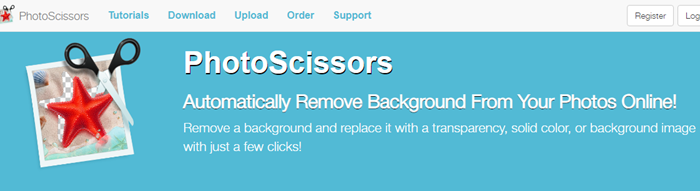 PhotoScissors - إزالة خلفية الصور