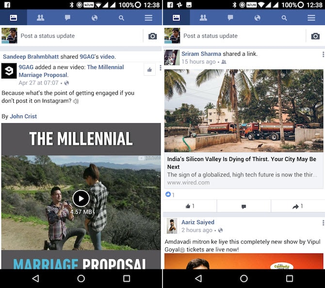 facebook lite Facebook lite للحفاظ على مساحة تخزين الاندرويد