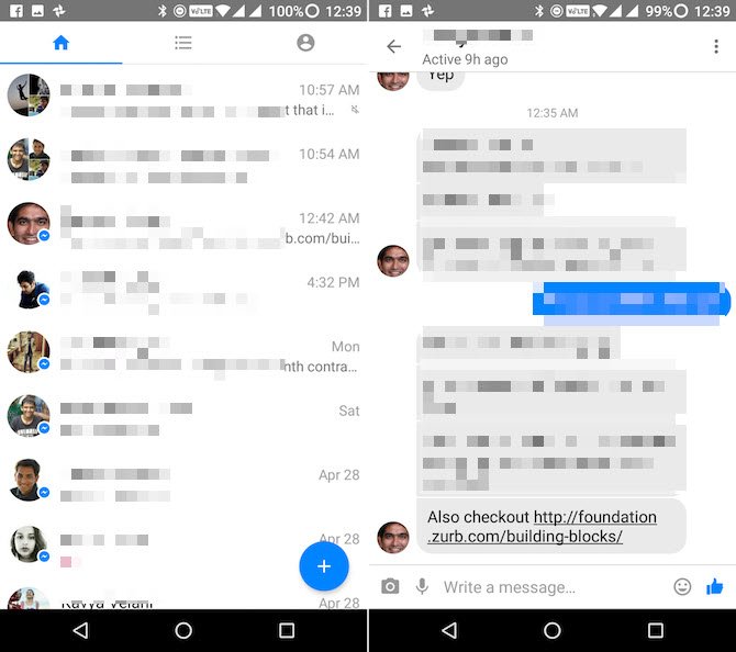 messenger lite messenger lite للحفاظ على مساحة تخزين الاندرويد