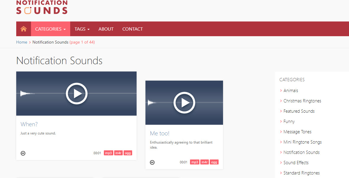 notification sounds